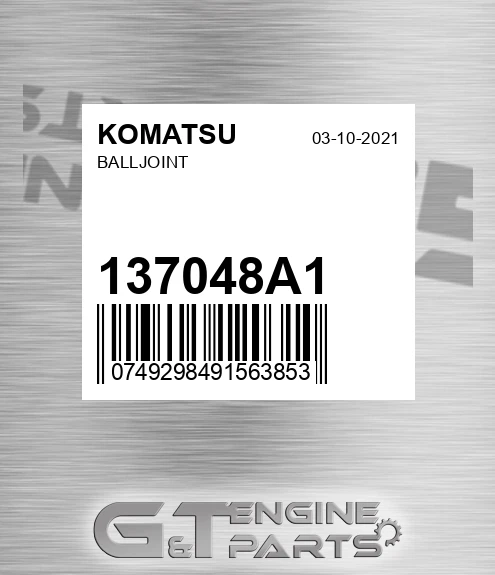 137048A1 KOMATSU Balljoint