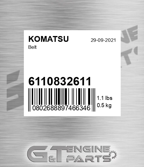 6110-83-2611 Belt for KOMATSU
