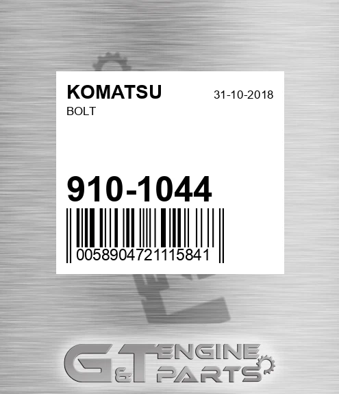 910-1044 Bolt for KOMATSU