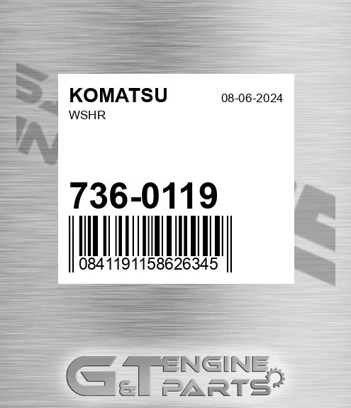 736-0119 Wshr for KOMATSU