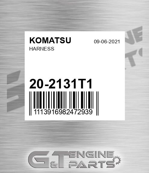 20-2131T1 Harness for KOMATSU