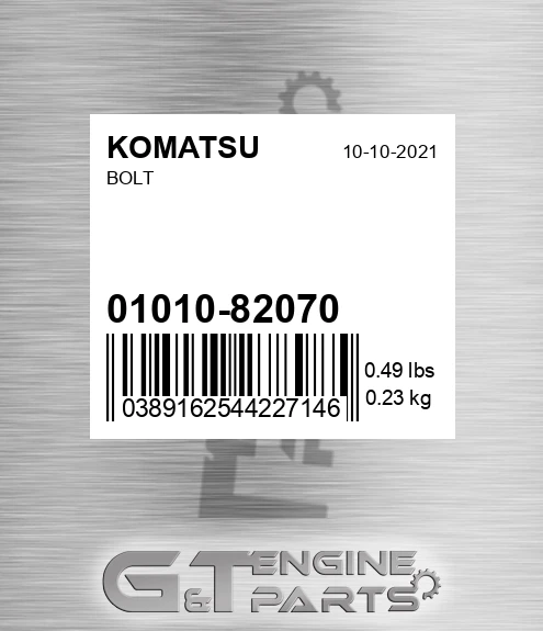 01010-82070 Bolt for KOMATSU