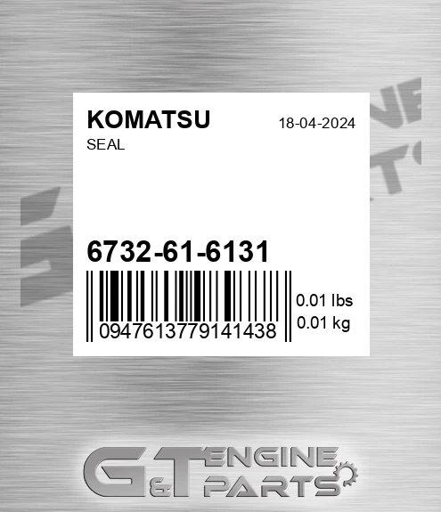 6732-61-6131 Seal for KOMATSU
