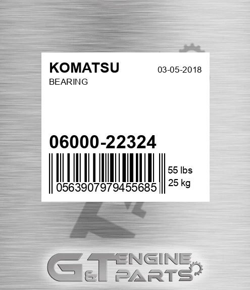 06000-22324 Bearing for KOMATSU