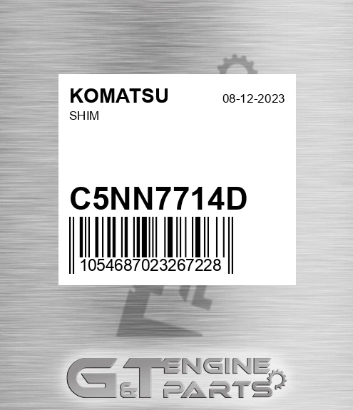 C5NN7714D Shim for KOMATSU