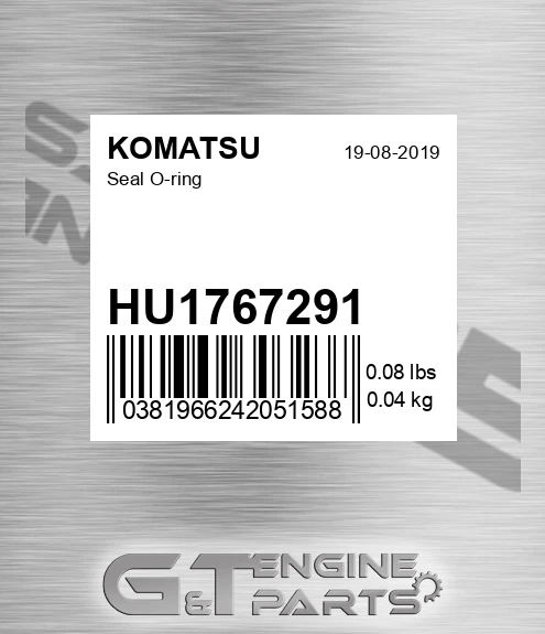 HU1767291 Seal O-ring for KOMATSU