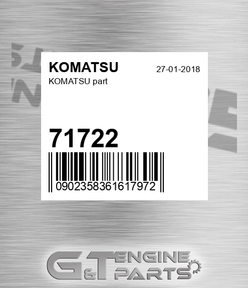 71722 Part for KOMATSU