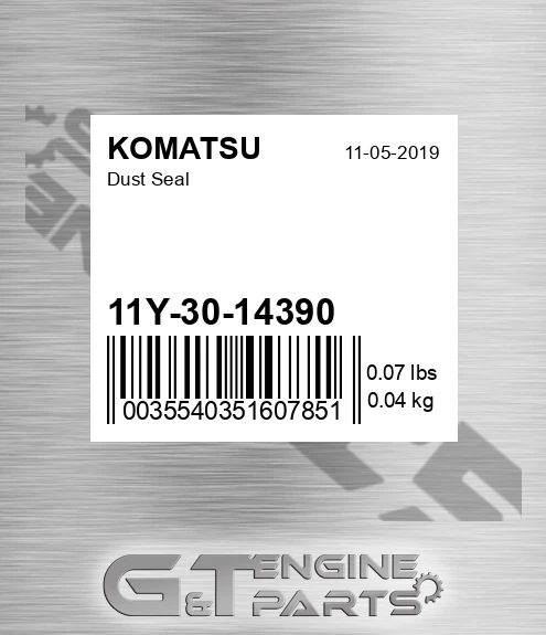11Y-30-14390 Dust Seal for KOMATSU