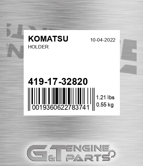 419-17-32820 Holder for KOMATSU