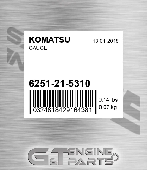 6251-21-5310 Gauge for KOMATSU