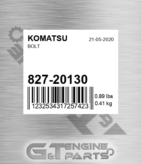 827-20130 Bolt