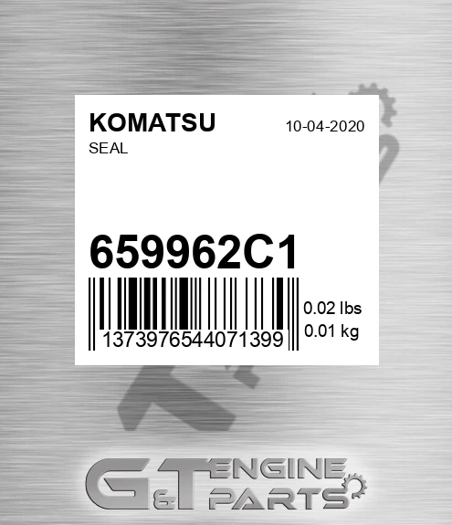 659962C1 Seal for KOMATSU