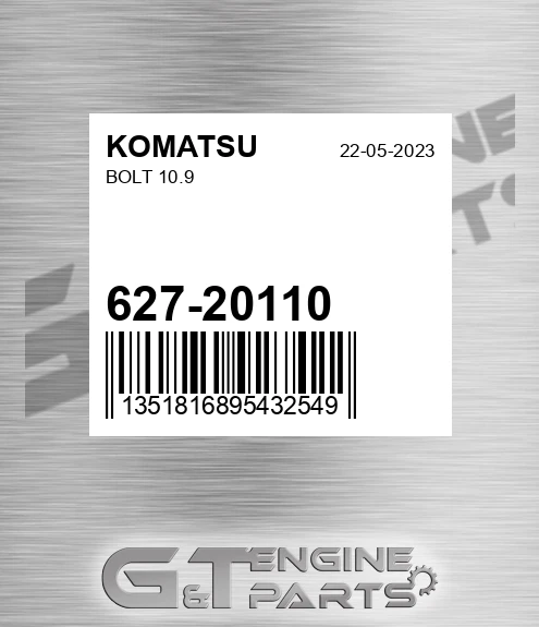 627-20110 Bolt 10.9