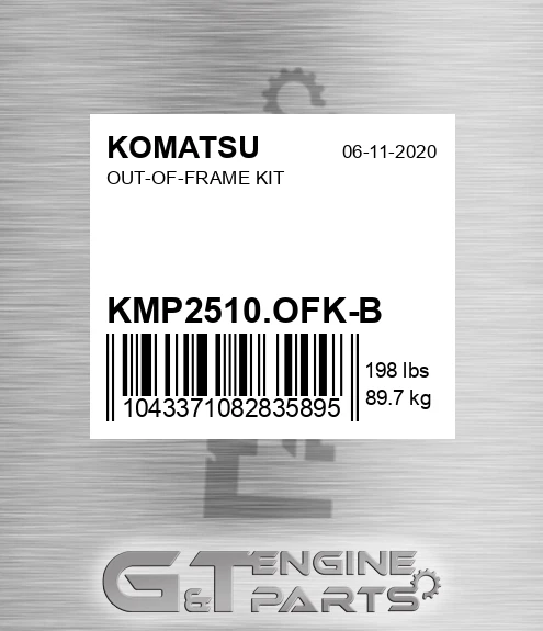 KMP2510.OFK-B Out-of-frame Kit for KOMATSU