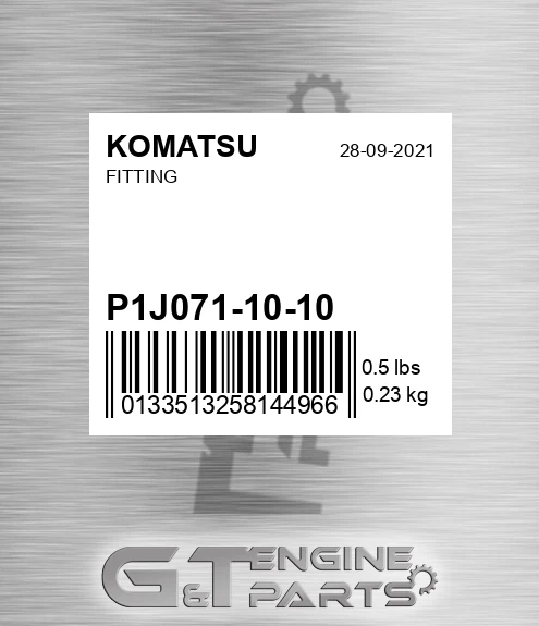 P1J071-10-10 Fitting