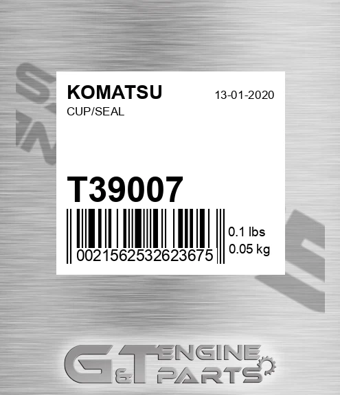 T39007 Cup/seal
