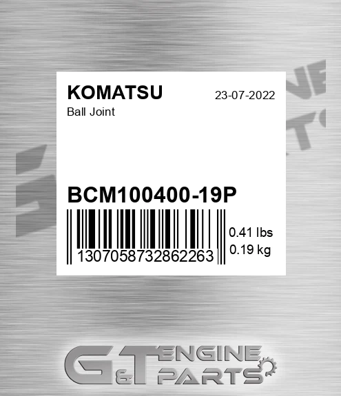 BCM100400-19P Ball Joint for KOMATSU