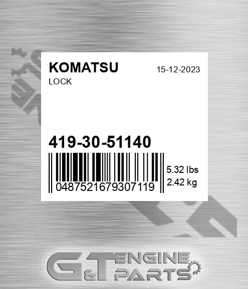 419-30-51140 Lock for KOMATSU