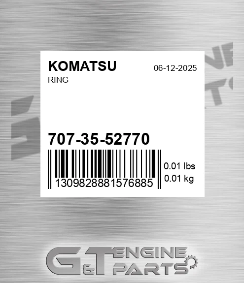 707-35-52770 Ring for KOMATSU
