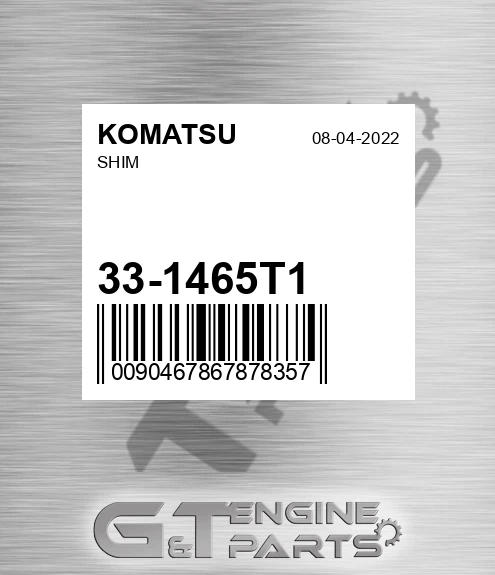33-1465T1 Shim