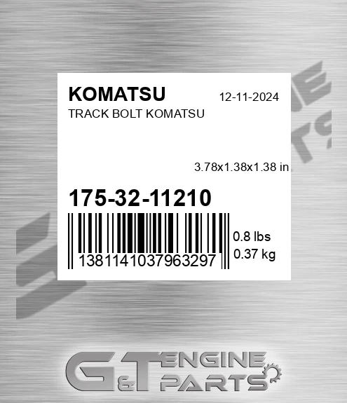 175-32-11210 Track Bolt