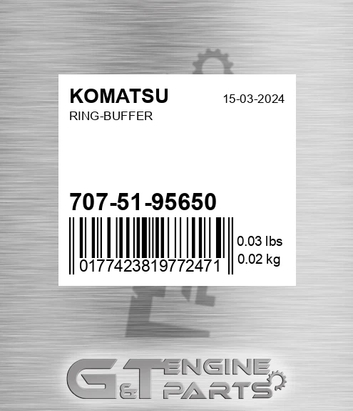 7075195650 Ring-buffer for KOMATSU