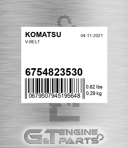 6754-82-3530 V-belt for KOMATSU