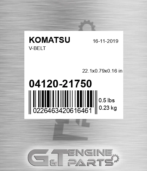04120-21750 V-belt