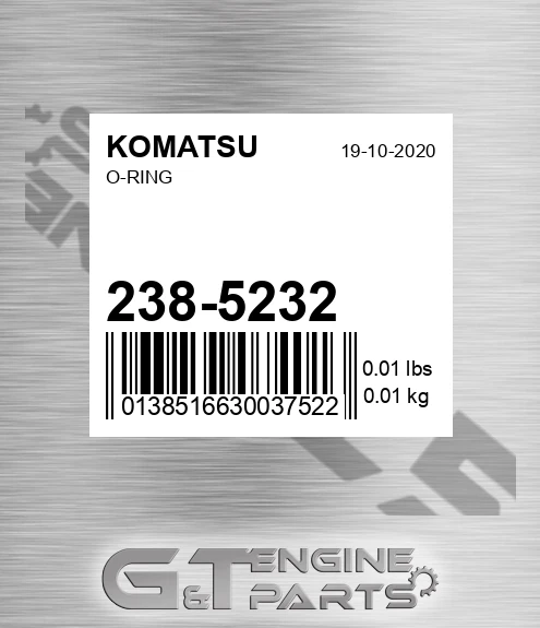 238-5232 O-ring