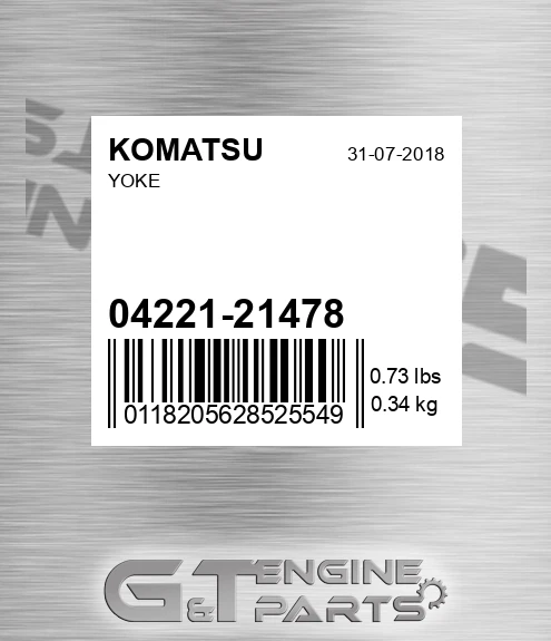 04221-21478 Yoke for KOMATSU