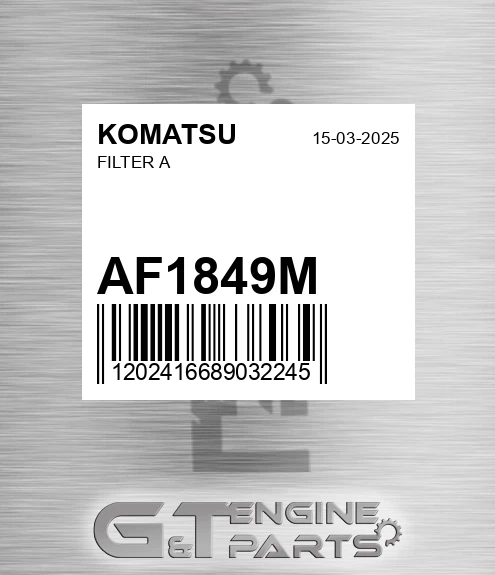 AF1849M KOMATSU Filter A
