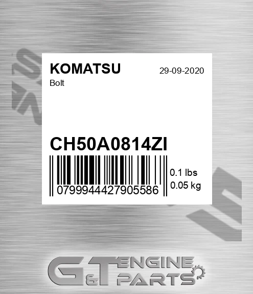 CH50A0814ZI Bolt for KOMATSU