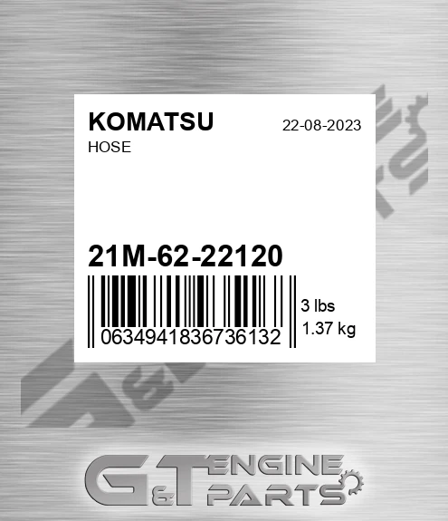 21M-62-22120 Hose for KOMATSU
