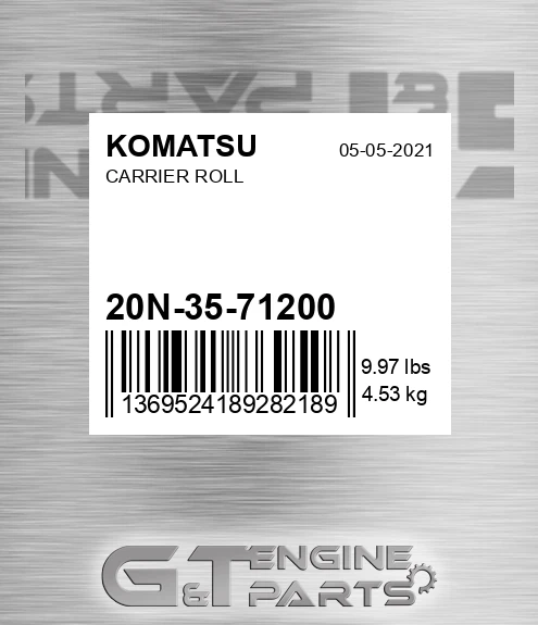 20N-35-71200 Carrier Roll for KOMATSU