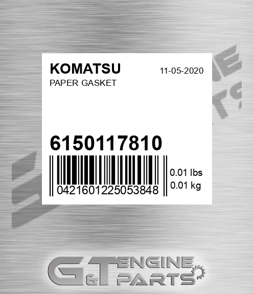 6150-11-7810 Paper Gasket for KOMATSU