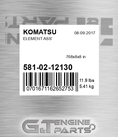 581-02-12130 Element Ass'