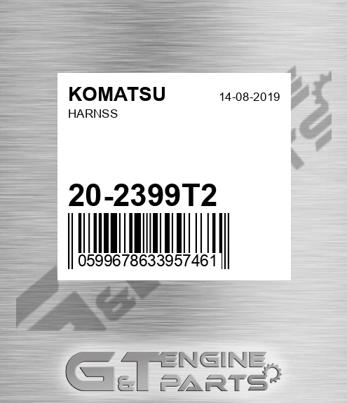 20-2399T2 Harnss for KOMATSU