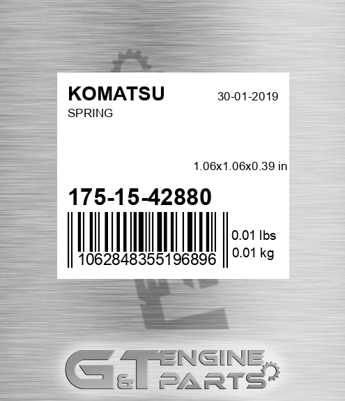175-15-42880 Spring for KOMATSU