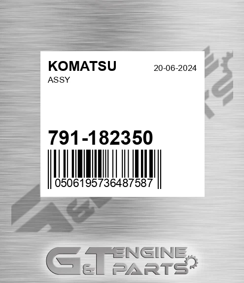 791-182350 Assy for KOMATSU