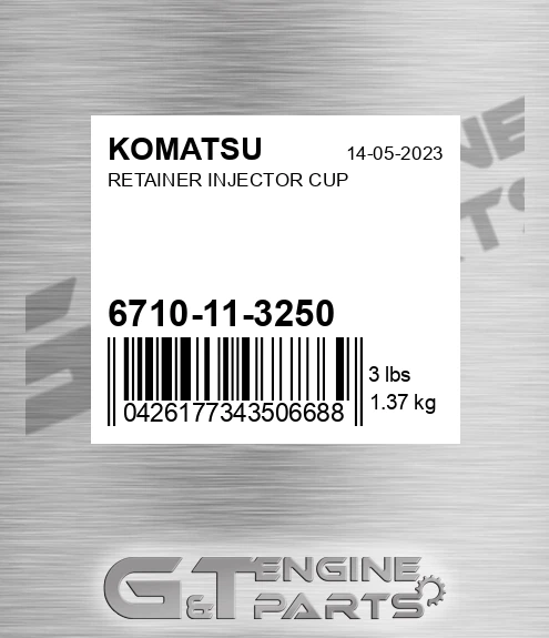 6710-11-3250 Retainer Injector Cup for KOMATSU