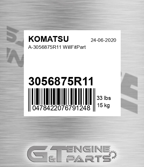 3056875R11 Part for KOMATSU