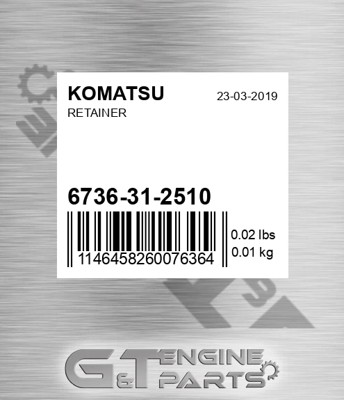 6736-31-2510 Retainer for KOMATSU