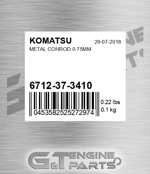6712-37-3410 Metal Conrod 0.75mm for KOMATSU