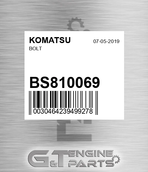 BS810069 Bolt
