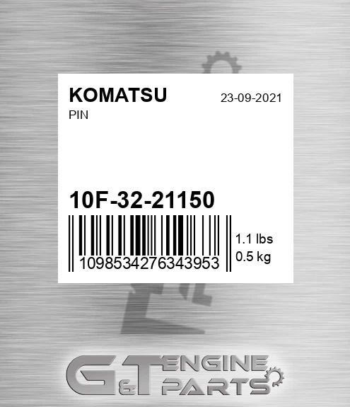 10F-32-21150 Pin for KOMATSU