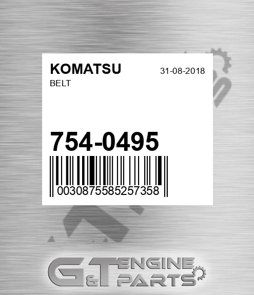 754-0495 Belt for KOMATSU