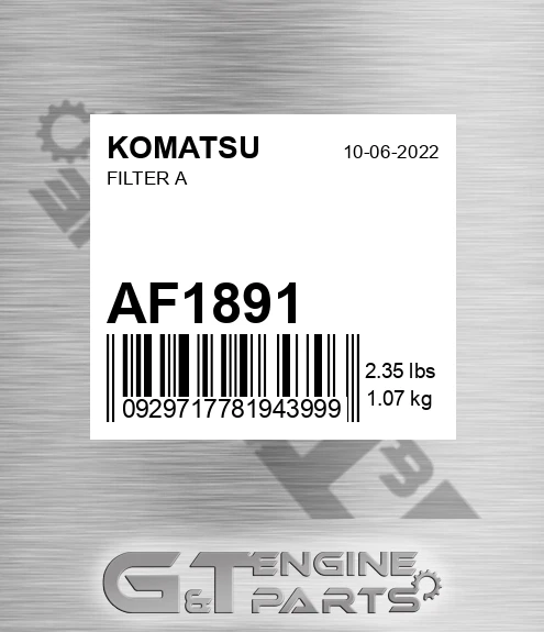 AF1891 Filter A