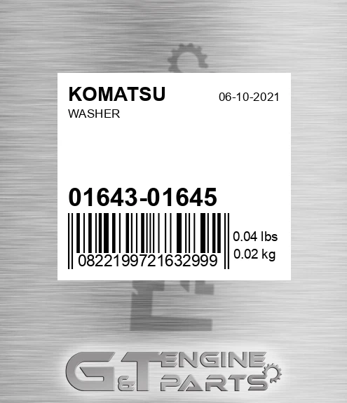 01643-01645 Washer