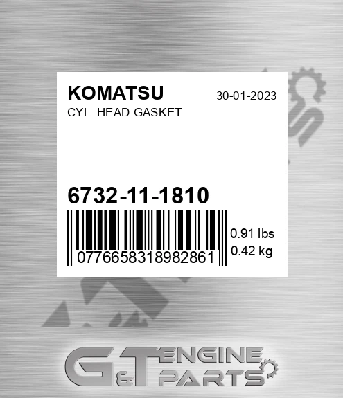 6732-11-1810 Cyl. Head Gasket for KOMATSU