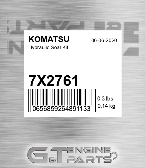 7X2761 Hydraulic Seal Kit for KOMATSU